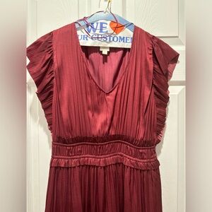 Roan & Ryan midi dress with ruffles